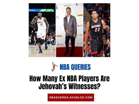 how many jehovah witnesses in the nba|How Many Jehovahs Witnesses Are In The NBA